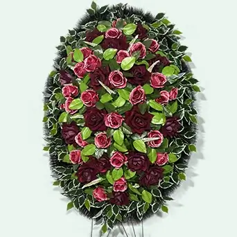 Венок из искусственных цветов